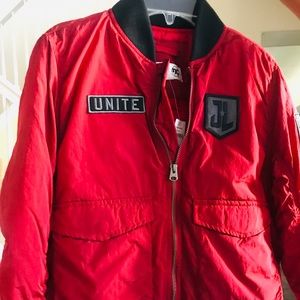 Boys GAP red and black bomber jacket. Size L.